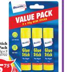 Bostik Glue Stick Value Pack -25g x 3