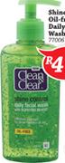 Clean & Clear Shine Control Oil Free Daily Facial Wash