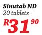 Sinutab ND -20 Tablets