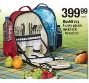 Bush Baby Funky Picnic Rucksack Assorted-Each