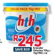 HtH Granular Chlorine-10kg + 1kg Free