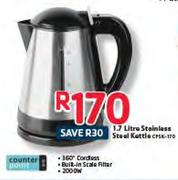 Counter point 1.7Ltr Stainless Steel Kettle CPSK17D