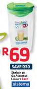 Sistema Shaker To Go Assorted Colours