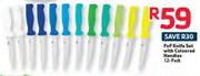 PnP 12 - Pack Knife Set With Coloured Handles