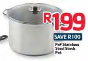PnP stainless Steel Stock Pot