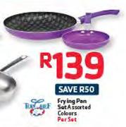 Frying Pan Set Assorted Colours