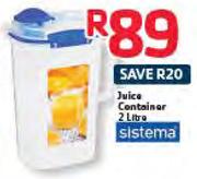 Sistema Juice Container-2L