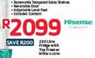 Hisense Fridge With Top Freezer White 220Ltr