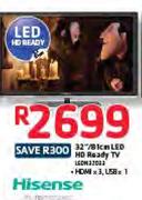 Hisense 32"/81cm LED HD Ready TV