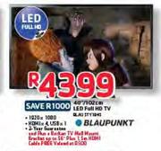 Blaupunkt 40"/102Cm LED Full HD TV