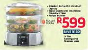 Russell Hobbs 3 Tier Satin Quartz Steamer