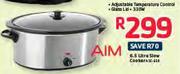 Aim 6.5Ltr Slow Cooker