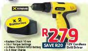 Xtreme 12V Cordless Drill Driver
