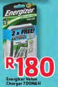 Energizer Value Charger 700MAH