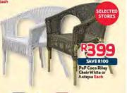 Pnp Coce Rilay Chair White Or Antique-Each