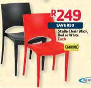Addis Stella Chair Black,Red Or White-Each