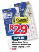 Addis Microfiber Terry Towel Or Microfiber Glass Drying Cloth-Each