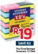  You Save Sponge Scourers-12 Pack