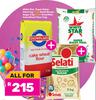 White Star Super Maize Meal 5Kg+Selati Brown Sugar 5Kg+Snowflake Cake Wheat Flour 5Kg-For All