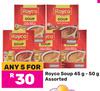 Royco Soup Assorted-For 5 x 45g-50g