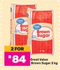 Great Value Brown Sugar-For 2 x 2Kg