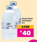 Great Value Still Water-For 2 x 5L