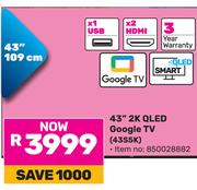 TCL 43" 2K QLED Google TV 43S5K