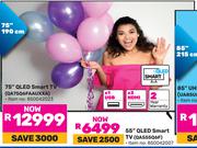 Samsung 75" QLED Smart TV QA75Q6FAAUXXA