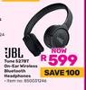 JBL Tune 527BT On Ear Wireless Bluetooth Headphones