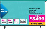 Hisense 43" FHD VIDAA Smart TV 43A4Q