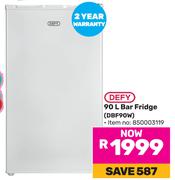 Defy 90Ltr Bar Fridge DBF90W