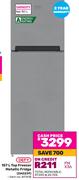 Defy 157Ltr Top Freezer Metallic Fridge DAD239