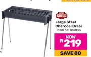 Expert Grill Large Steel Charcoal Braai