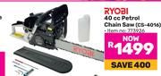 Ryobi 40cc Petrol Chain Saw CS-4016