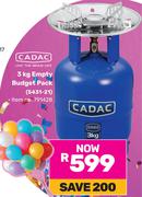 Cadac 3kg Empty Budget Pack 5431-21