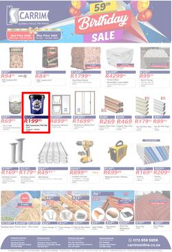 K Carrim Builders Mecca : 59th Birthday Sale (28 September - 09 October 2023), page 1