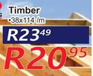 Timber 38 x 114-Per m