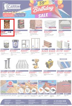 K Carrim Builders Mecca : 59th Birthday Sale (10 October - 04 December 2023), page 1