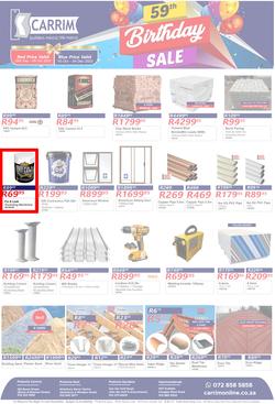 K Carrim Builders Mecca : 59th Birthday Sale (10 October - 04 December 2023), page 1