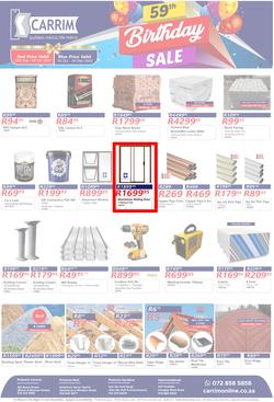 K Carrim Builders Mecca : 59th Birthday Sale (10 October - 04 December 2023), page 1