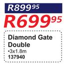 Diamond Gate Double 3 x 1.8m 137940