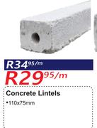 Concrete Lintels 110 x 75mm-Per m