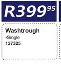 Wash Trough Single 137325
