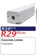 Concrete Lintels 110 x 75mm-Per m