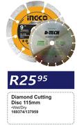 Ingco Diamond Cutting Disc 115mm 169374/137959