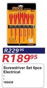 Ingco Screwdriver Set 6 Pce Electrical 160438