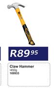 Ingco Claw Hammer 169933-450g