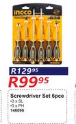 Ingco Screwdriver Set- 6 Piece