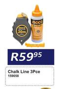 Ingco Chalk Line 3Pce 159058