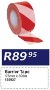 Barrier Tape 135927-75mm X 500m